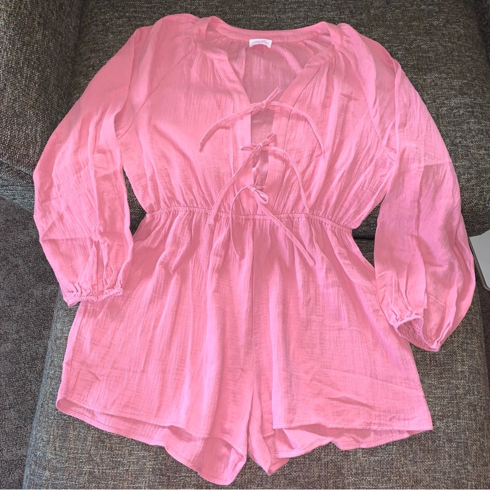 Pink Lily Dusty Rose Romper